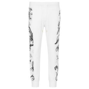 Versace Jeans Couture White Baroque Panel Joggers – Elevated Streetwear